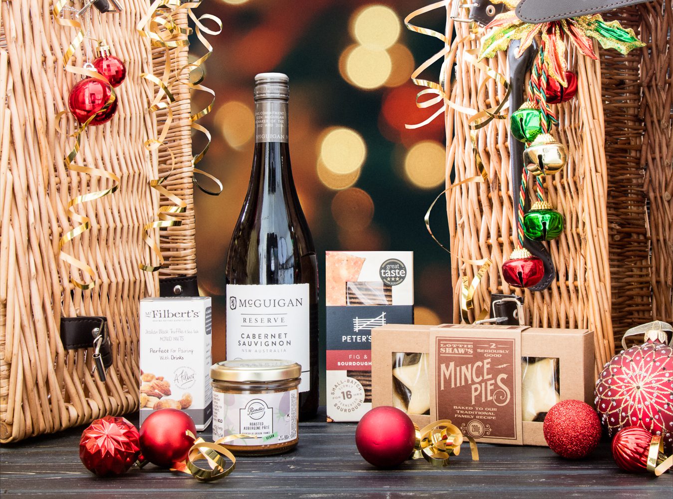 Vegan Christmas Gift | Vegan Wine and Crackers | UK