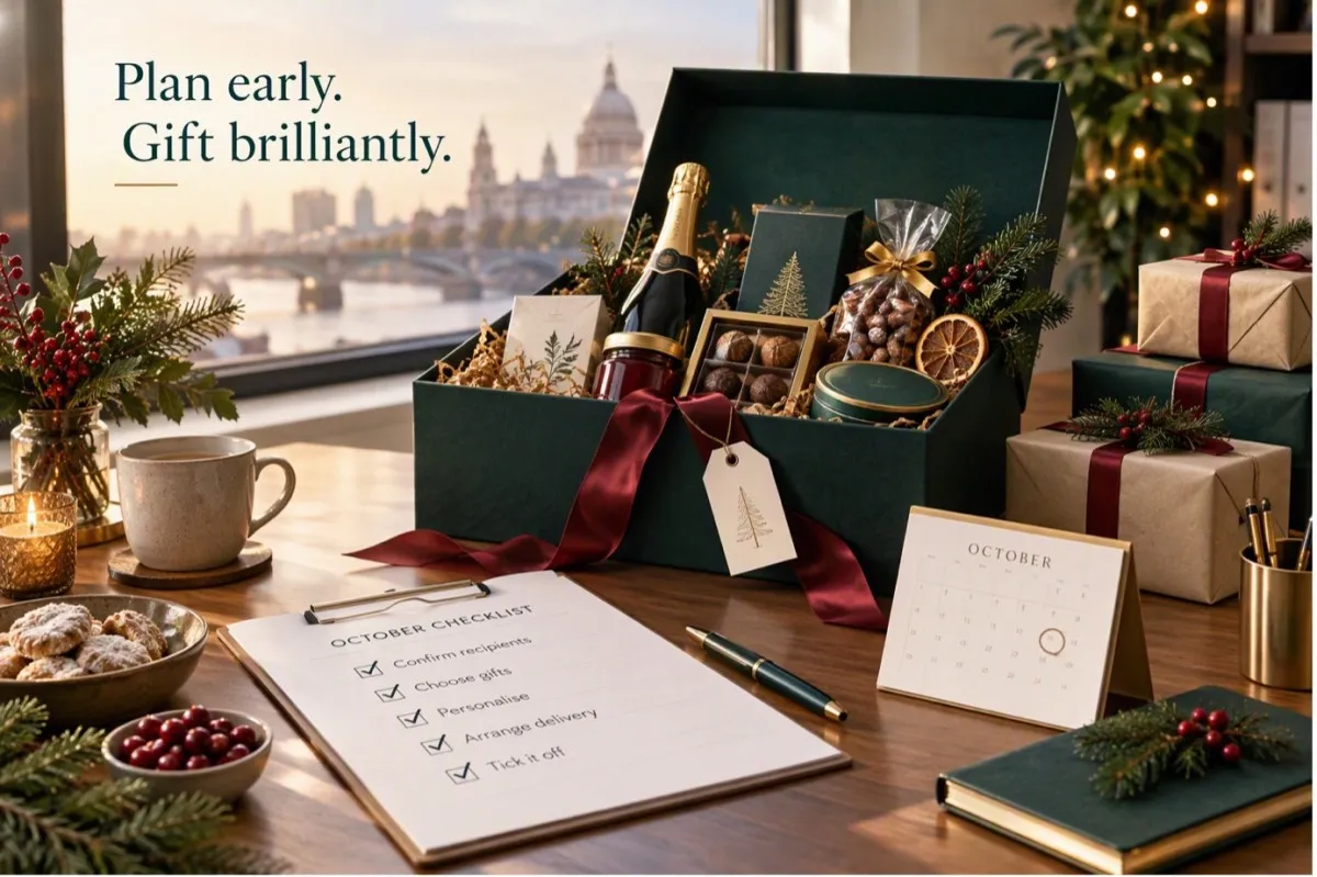 Early Christmas Ordering Checklist from Elite Hampers Corporate Gifting UK
